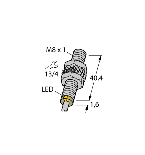 TURCK (4600500) INDUCTIVE SENSOR THREADED BARREL