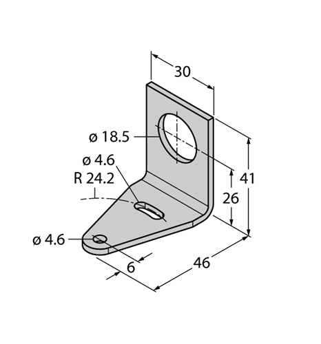 TURCK SMB18A BRACKET 18MM RIGHT ANGLE MOUNT