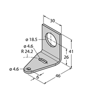 TURCK SMB18A BRACKET 18MM RIGHT ANGLE MOUNT