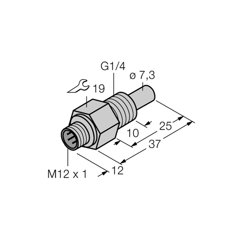 TURCK BANNER FLOW SENSOR (FCS-G1/4A4-NAEX-H1141)