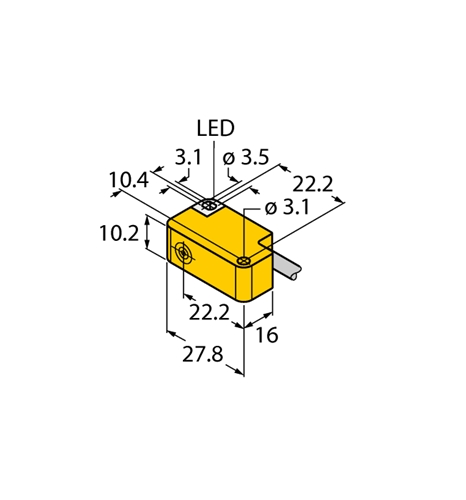 TURCK (1609360) Flush mount inductive sensor