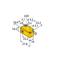 TURCK (1609360) Flush mount inductive sensor