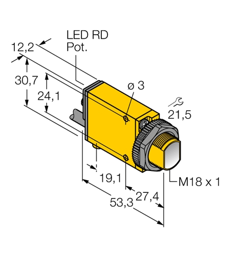 TURCK SM31R THROUGH BEAM RECEIVER