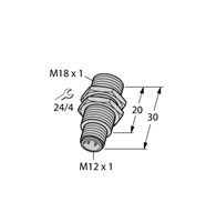 TURCK M18 PNP INDUCTIVE SENSOR (Bi5-G18KK-AP6-H11)