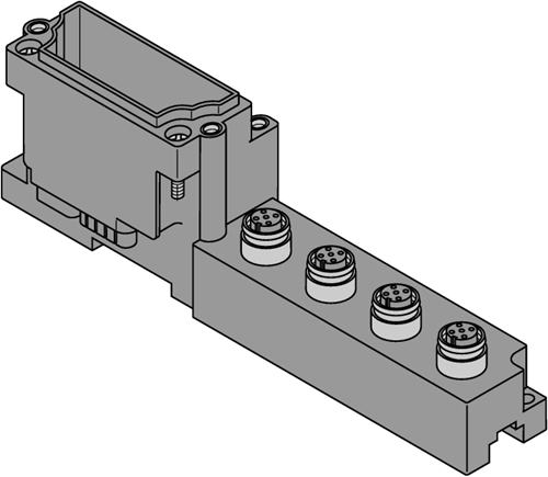 TURCK 5 POLE PAIRED BASE MODULE