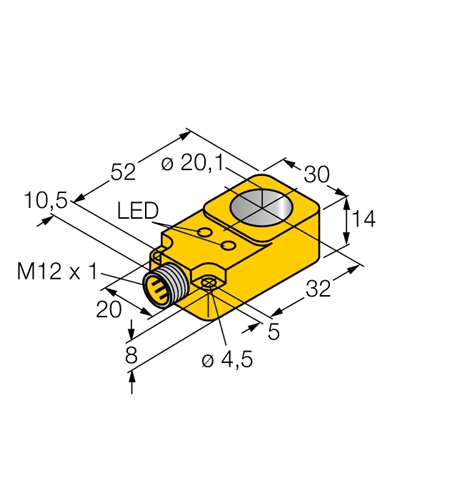 Turck (1407300) Bi20R-Q14-AP6X2-H1141