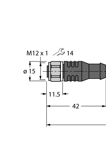 Turck Banner Actuator And Sensor Cable, PP-EPDM