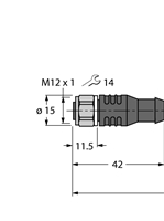 Turck Banner Actuator And Sensor Cable, PP-EPDM