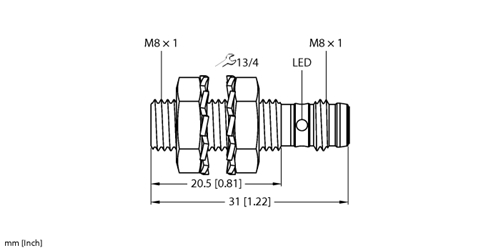 TURCK(4672440) INDUCTIVE SENSOR M8 S/S 3WIRE