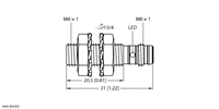 TURCK(4672440) INDUCTIVE SENSOR M8 S/S 3WIRE