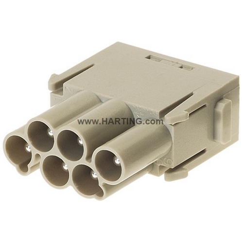 HARTING MODULE, 6 WAY, MALE