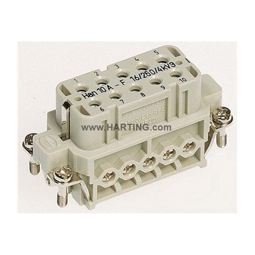 HARTING FEMALE INSERT 10 PIN