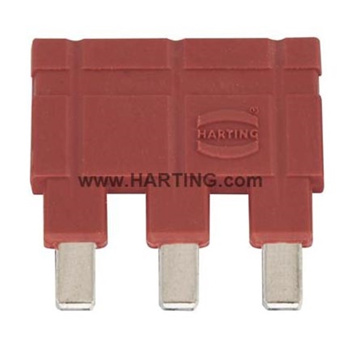 HARTING JUMPER 1 X 3 16A: RED