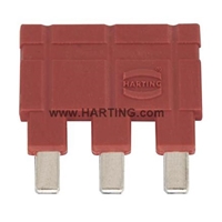 HARTING JUMPER 1 X 3 16A: RED