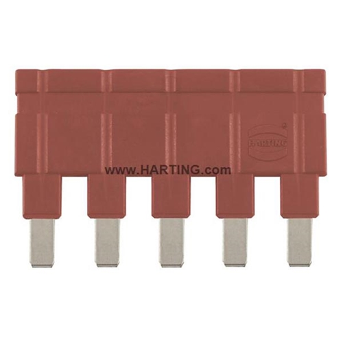 HARTING JUMPER 1 X 5 16A RED