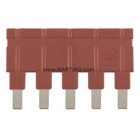 HARTING JUMPER 1 X 5 16A RED