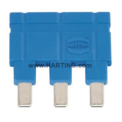 HARTING JUMPER 1 X 3 16A; BLUE