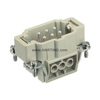 HARTING 6 PIN MALE INSERT (REPLACES