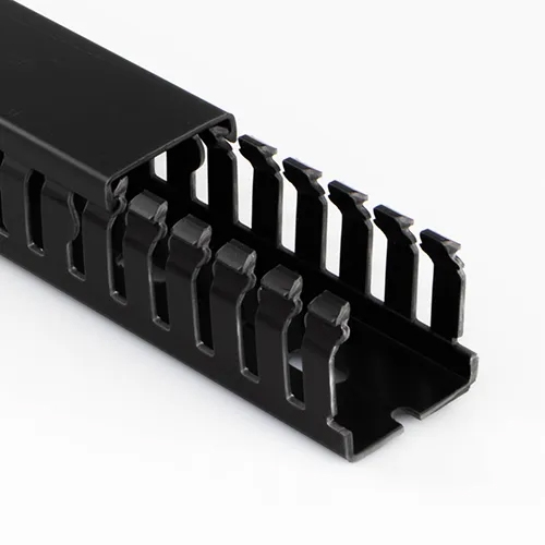 Betaduct Black Open Slot PVC Cable Trunking, H37.5