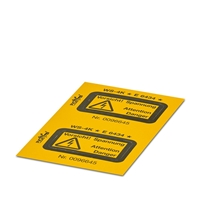 PHOENIX WS-4K ADHESIVE WARNING PLATE