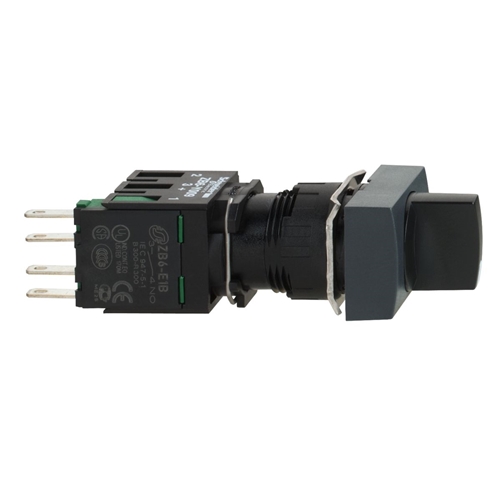 SCHNEIDER 16MM RECTANGULAR SELECTOR SWITCH BLACK