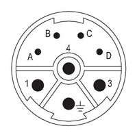 Weidmuller SAI-M23-SE-L-4/4 Connector Insert