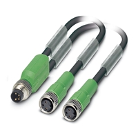 PHOENIX SENSOR/ACTUATOR CABLE SAC-3P-M8Y/2X0,3-PUR