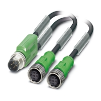 PHOENIX SAC-4P-M12Y/2X0.3-PUR/M12FS VP CONNECTOR