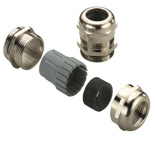 WEIDMULLER cable glands, Brass, nickel-plate