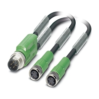 PHOENIX SAC-3P-M12Y/2X3,0-PUR/M8FS SENSOR CABLE