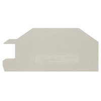 WEIDMULLER TERMINAL END PLATE DARK BEIGE