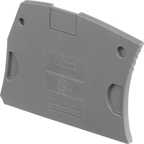 ABB END COVER PLATE DARK GREY