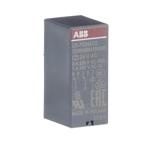 ABB PLUGGABLE PCB RELAY 2 C/O 24VAC