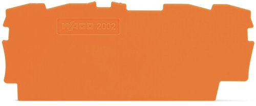 WAGO TOP JOB END PLATE ORANGE (PACK OF 25)