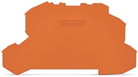 WAGO END AND INTERMEDIATE PLATE ORANGE