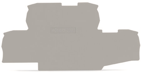 WAGO END PLATE 0.8MM THICK GREY