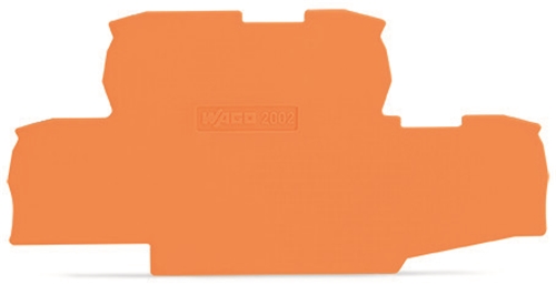 WAGO END PLATE, 0.8MM THICK, ORANGE