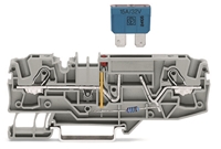 Wago 2-Cond. Fuse Tb For Mini-Auto., With Test Opt