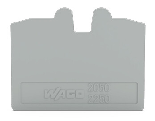 WAGO END PLATE 1.1MM THICK GRAY