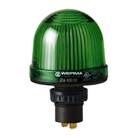 WERMA PERMANENT BEACON INSTALLATION 12-48V GREEN