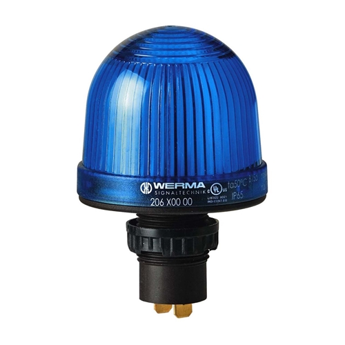 WERMA PERMANENT BEACON 12-48V BLUE