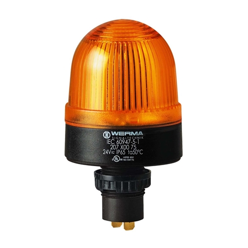 WERMA LED PERMANENT BEACON 230VAC YELLOW