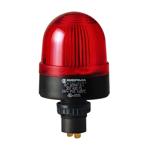 WERMA FLASHING BEACON 230VAC RED