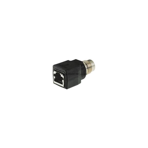 HARTING ADAPTER M12 RJ45 STRAIGHT