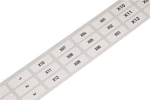 WAGO SELF ADHESIVE LABELS 9.5 X 25 MM WHITE