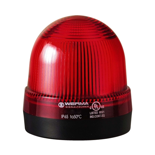 WERMA 24 VACDC RED PERMANENT LED BEACON