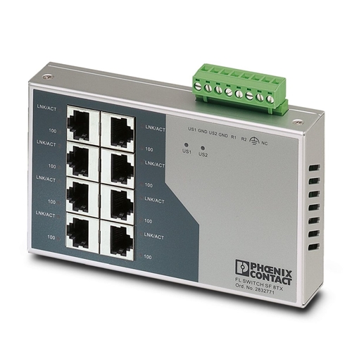 PHOENIX FL SWITCH SF8TX ETHERNET 8 PORT