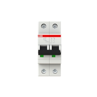 ABB S202-D2 MCB 2A 2 POLE D TYPE 6/10kA