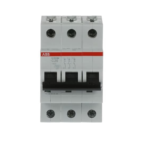 ABB MCB 3 POLE 20 AMP C TYPE