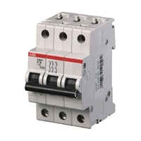 ABB S203PK1 S200 MCB 3 POLE TYPE K 25kA 1A